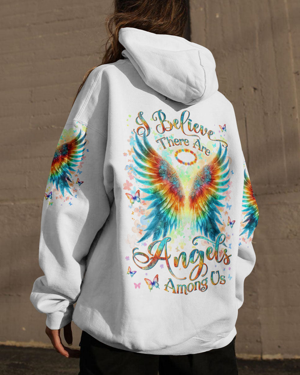 Hippie Art Zone - I Believe There Are Angels Among Us Wings For Hippie