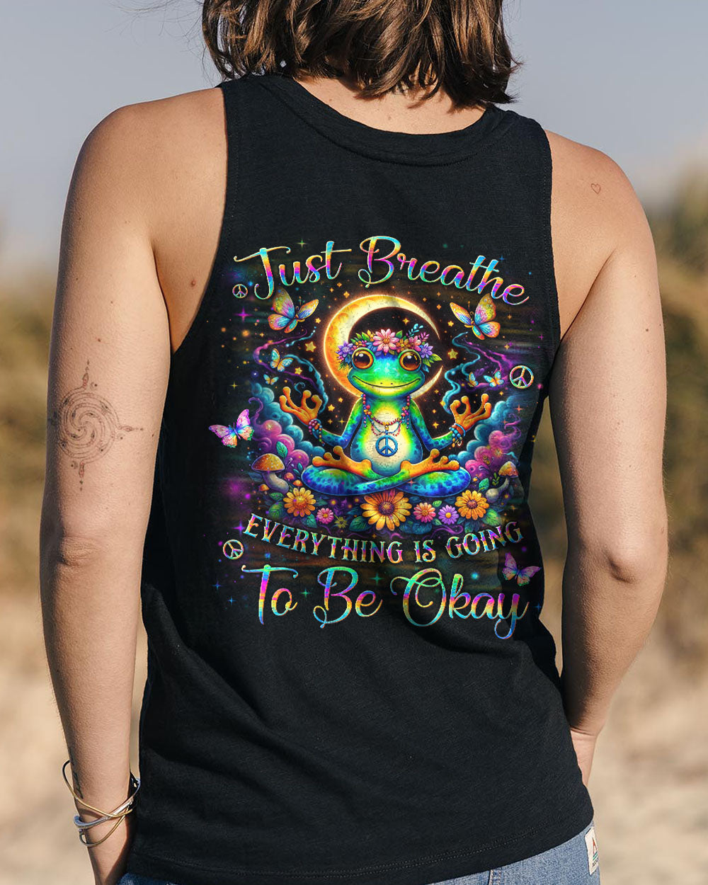 Hippie Art Zone - Just Breathe Frog For Hippie