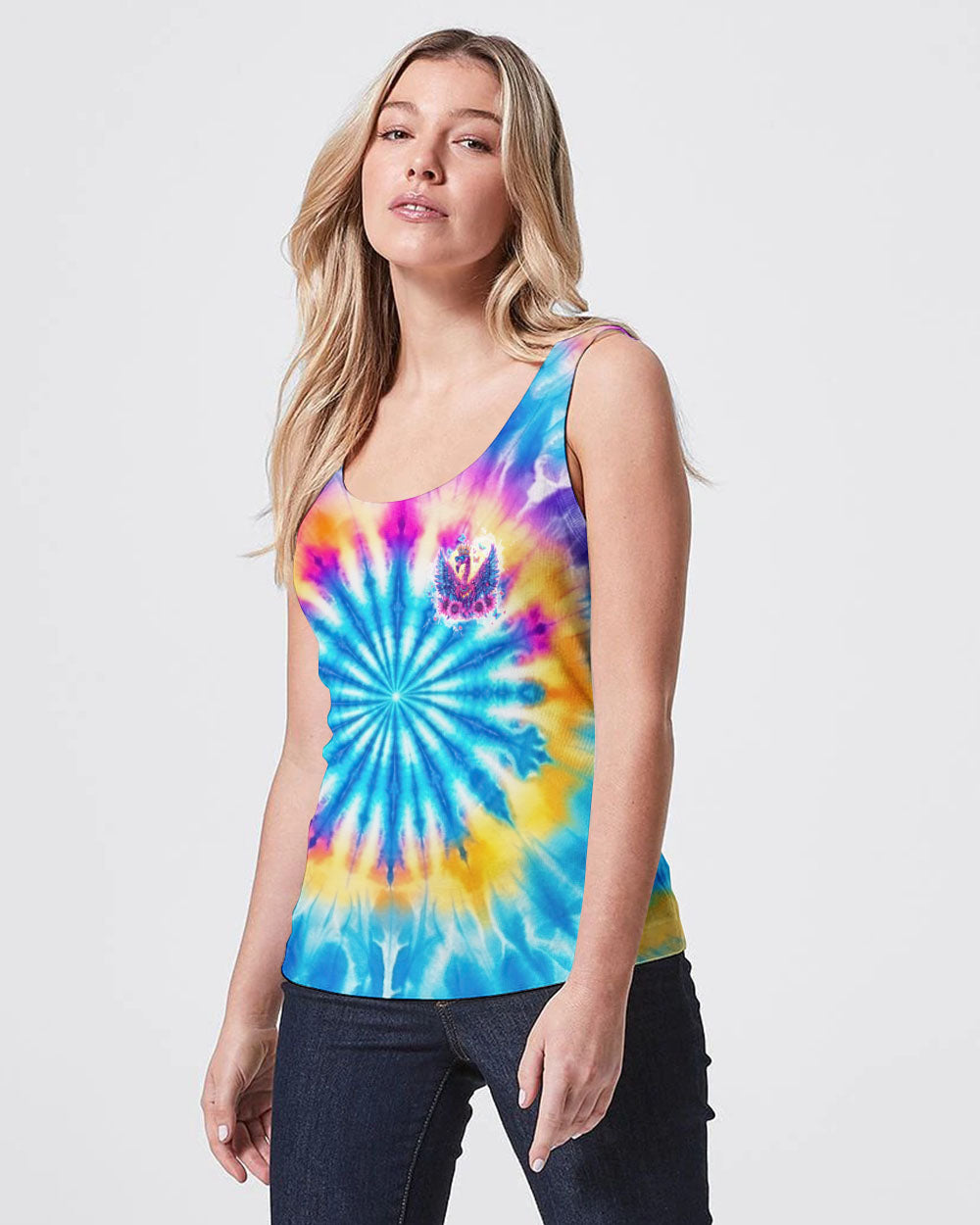 Hippie Art Zone - Walk Like A Queen Flamingo Tie Dye For Hippie