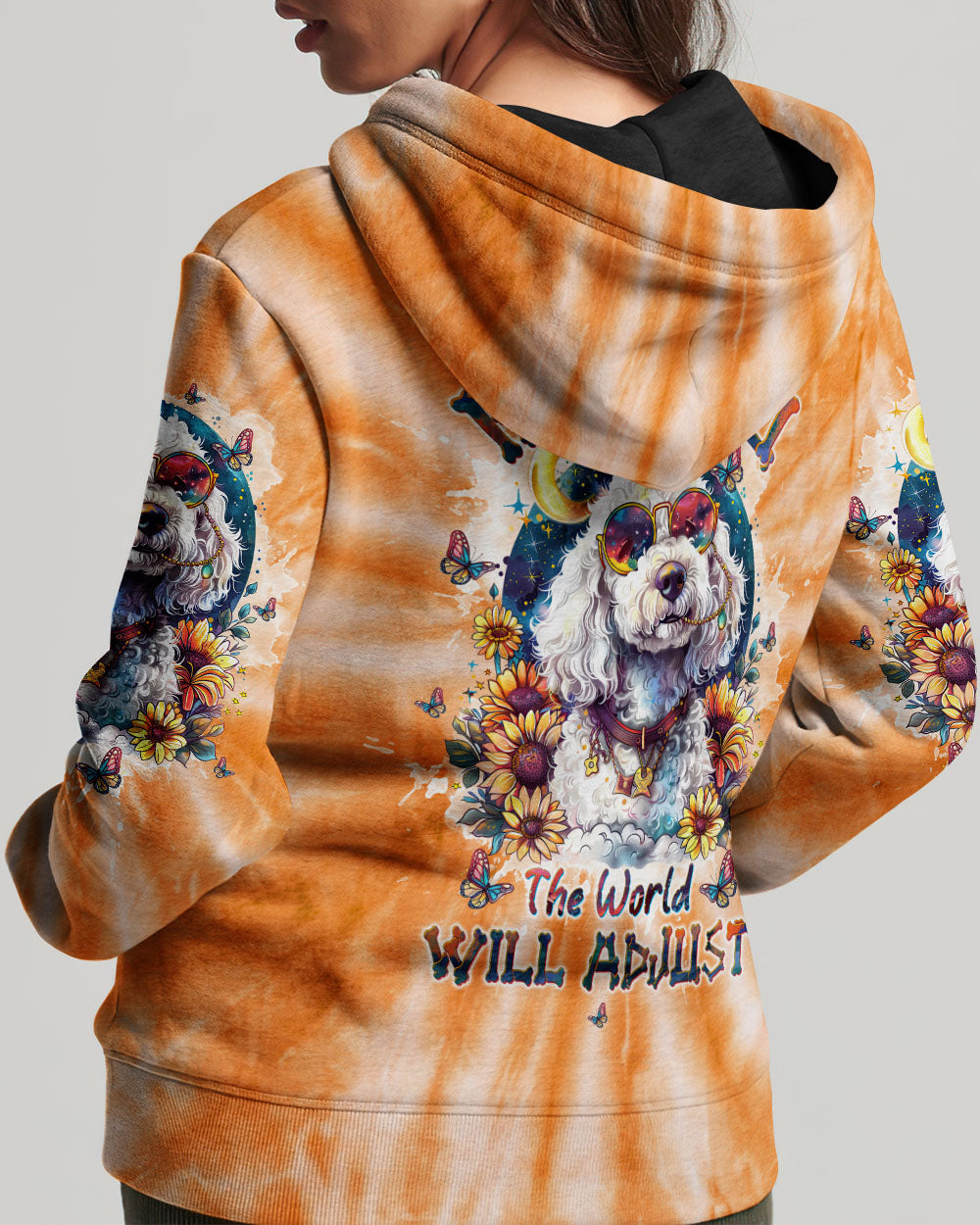 Hippie Art Zone - Be You The World Will Adjust Poodle Dog For Hippie