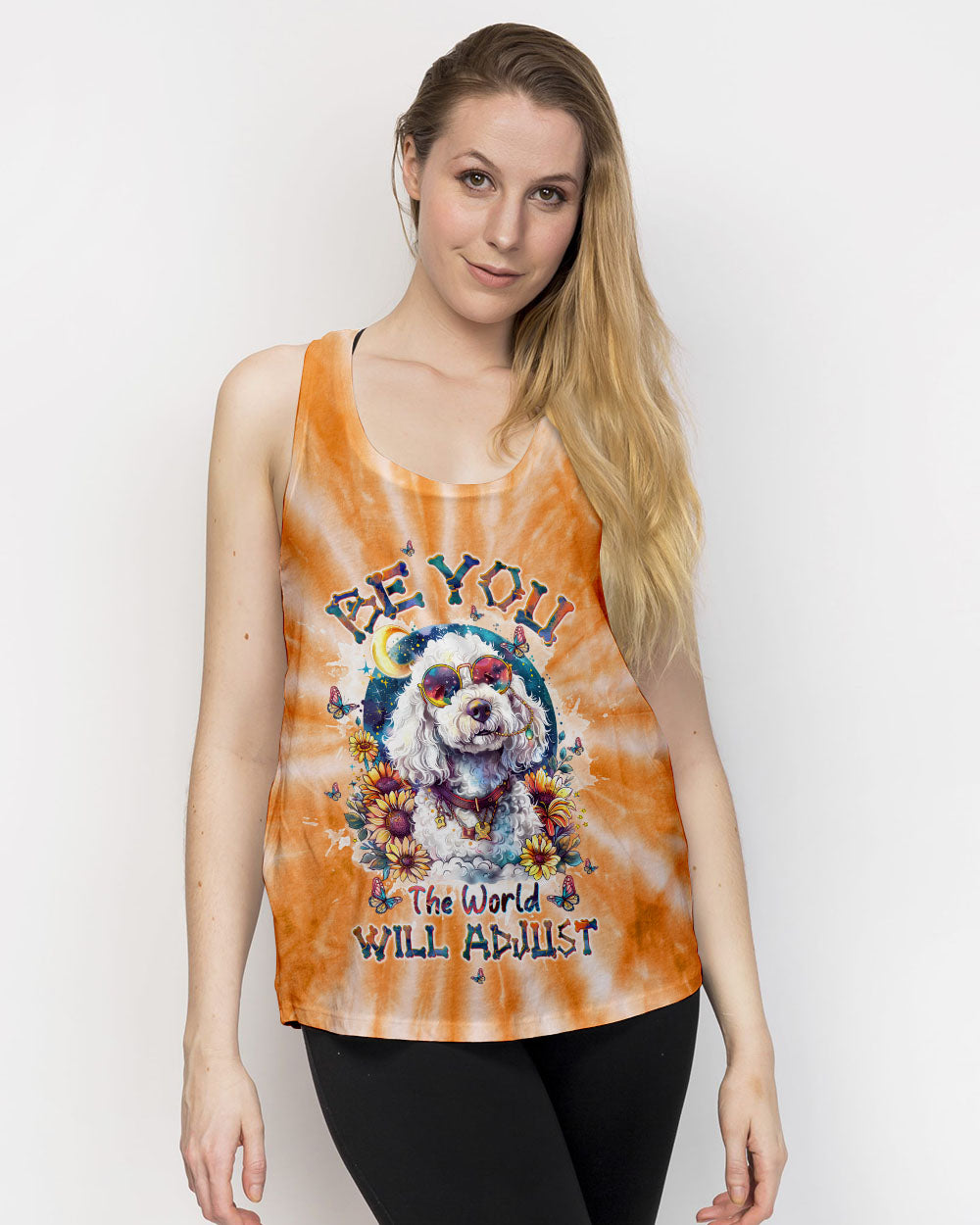 Hippie Art Zone - Be You The World Will Adjust Poodle Dog For Hippie