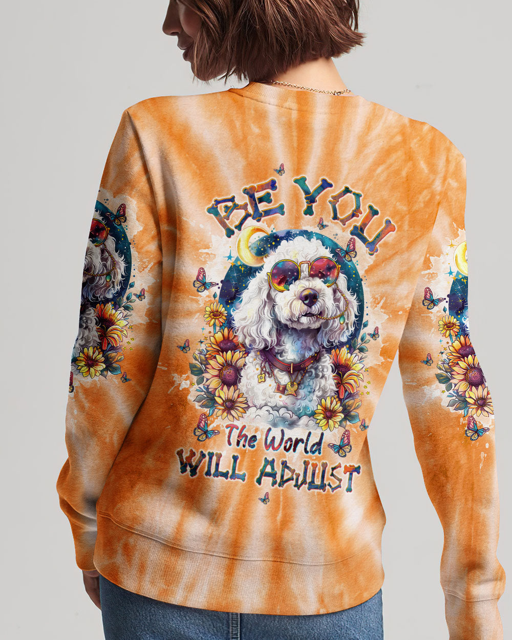 Hippie Art Zone - Be You The World Will Adjust Poodle Dog For Hippie