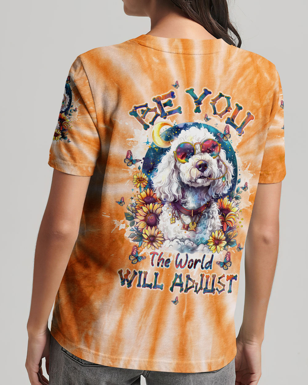 Hippie Art Zone - Be You The World Will Adjust Poodle Dog For Hippie