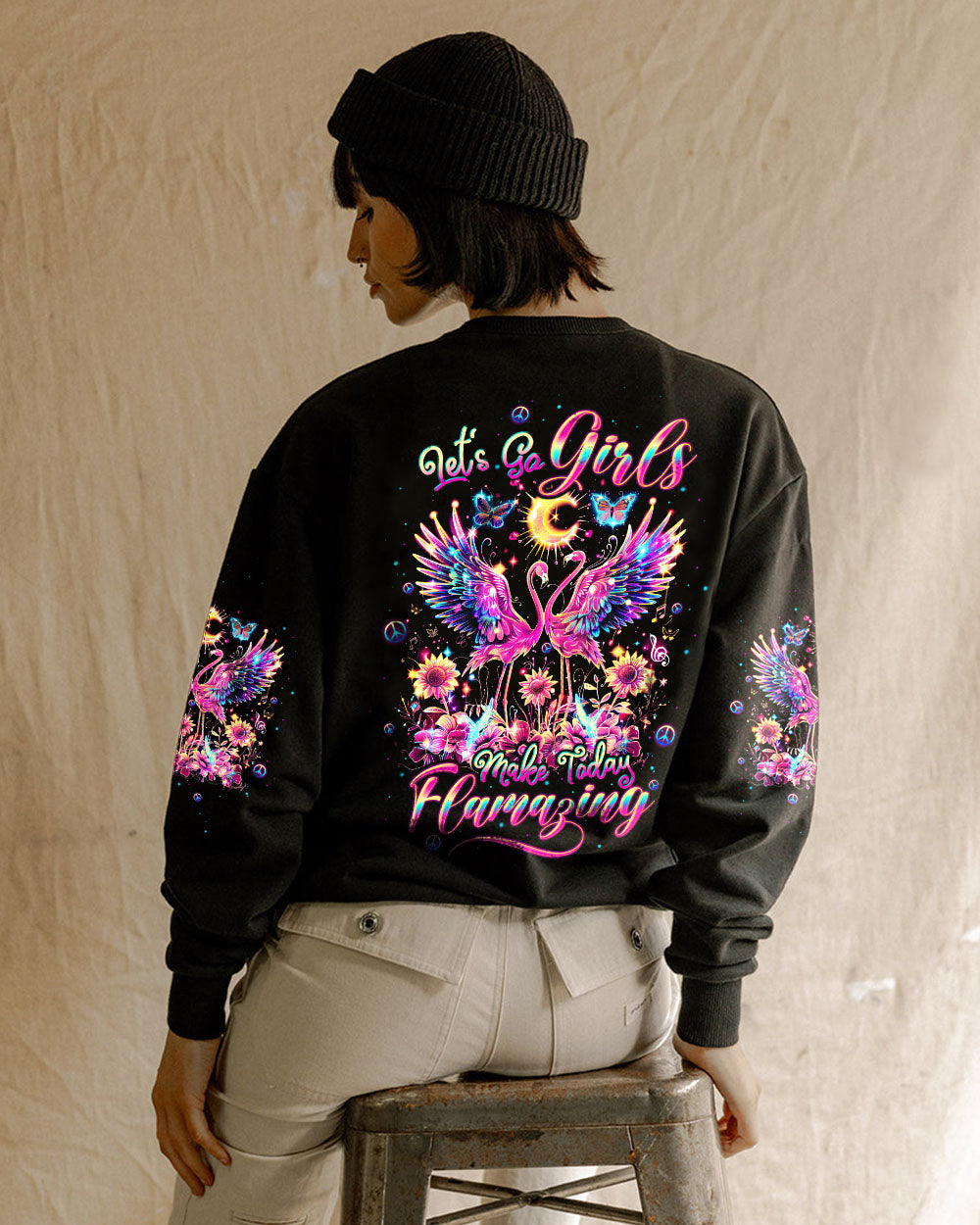 Hippie Art Zone - Let'S Go Girls Make Today Flamazing Flamingo For Hippie
