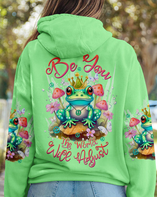 Hippie Art Zone - Be You The World Will Adjust Frog Crown For Hippie