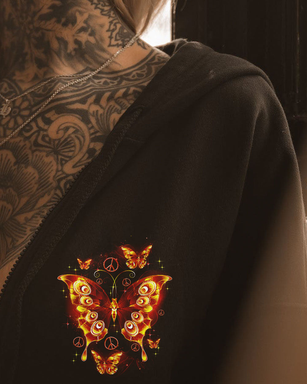 Hippie Art Zone - Just Believe Fire Butterfly For Hippie