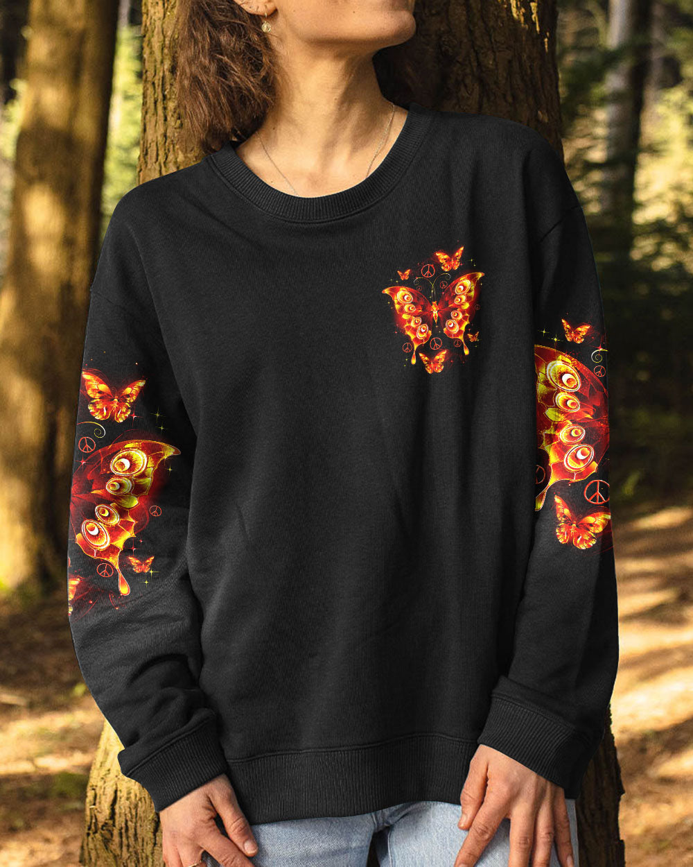 Hippie Art Zone - Just Believe Fire Butterfly For Hippie