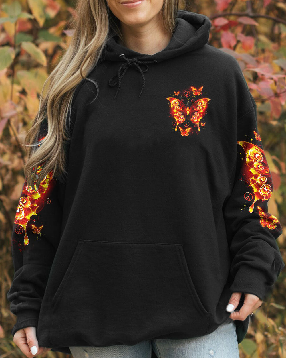 Hippie Art Zone - Just Believe Fire Butterfly For Hippie