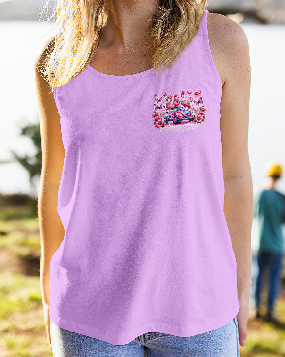 Hippie Art Zone - Running Against The Wind Flamingos For Hippie
