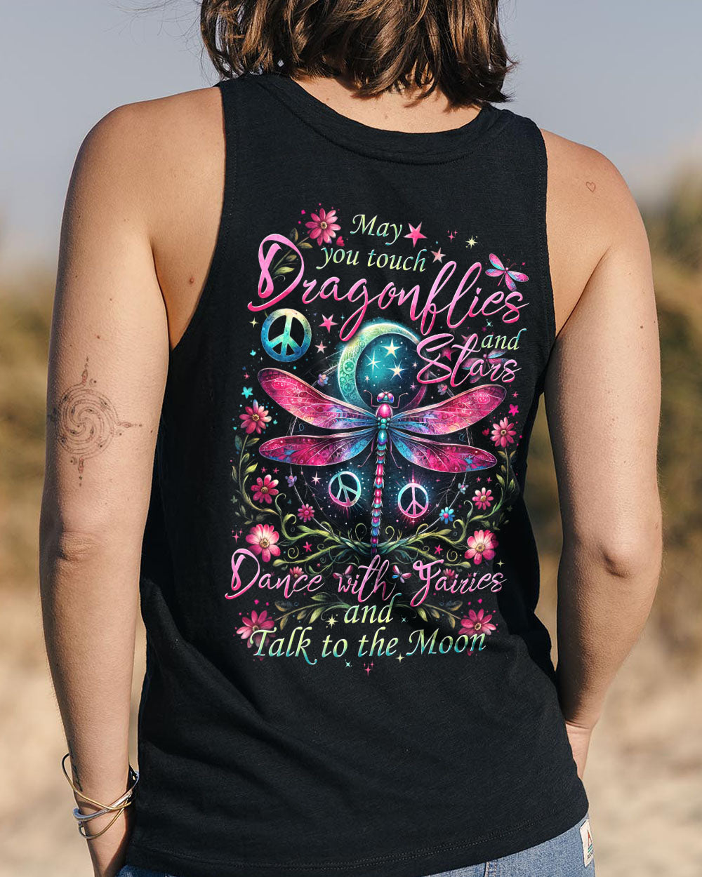 Hippie Art Zone - May You Touch Dragonflies And Stars For Hippie