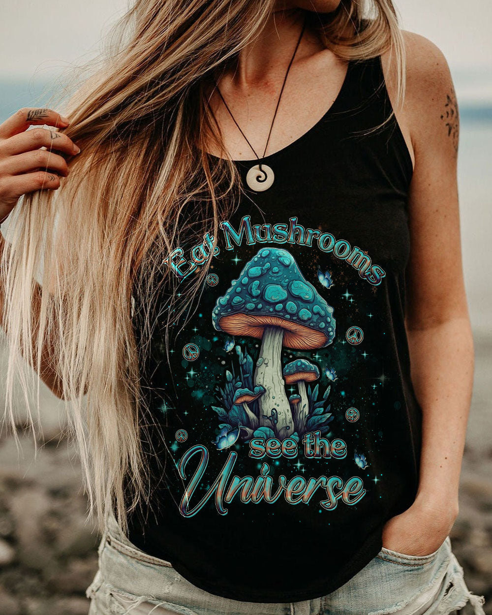 Hippie Art Zone - Eat Mushrooms See The Universe For Hippie