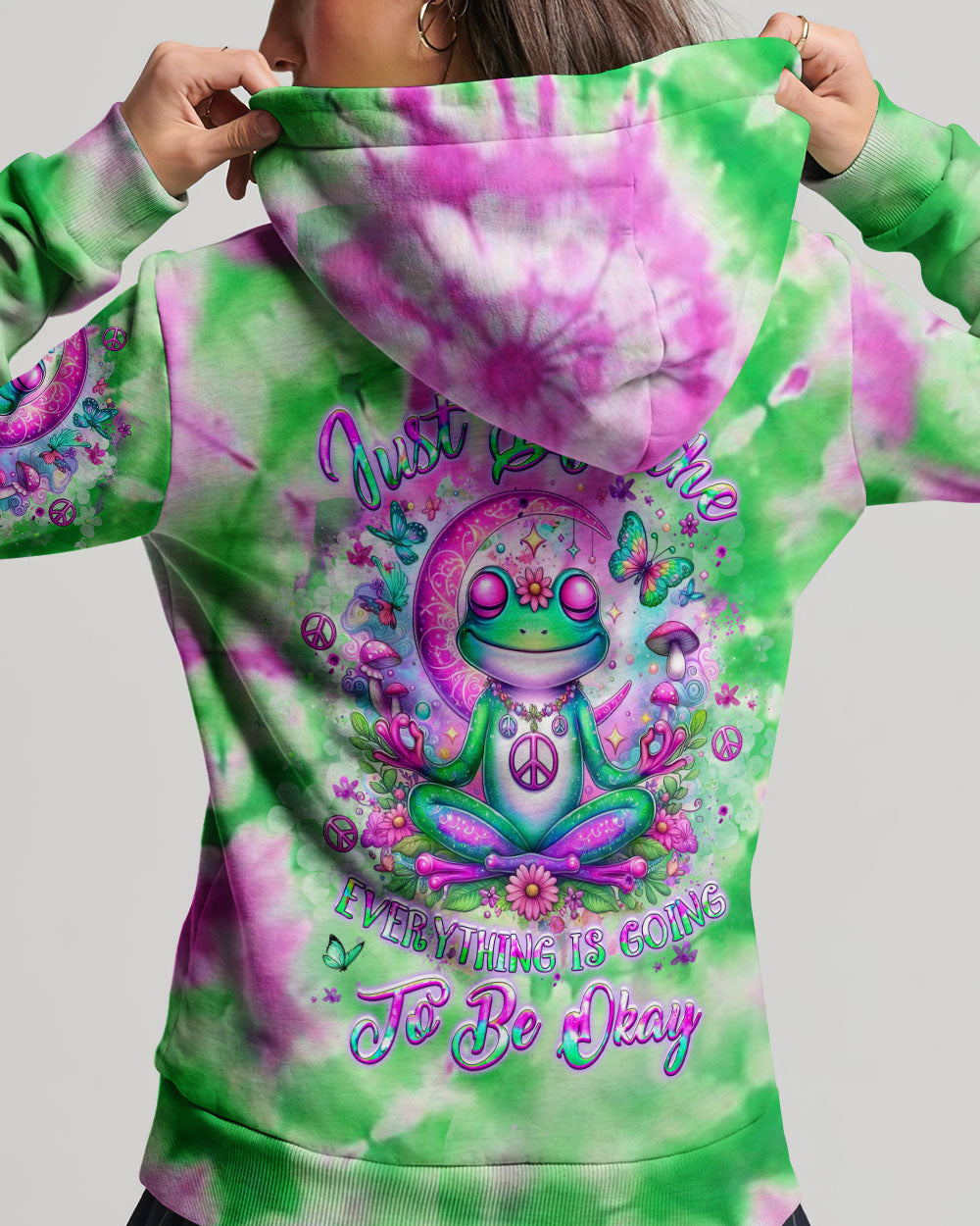 Hippie Art Zone - Just Breathe Frog For Hippie