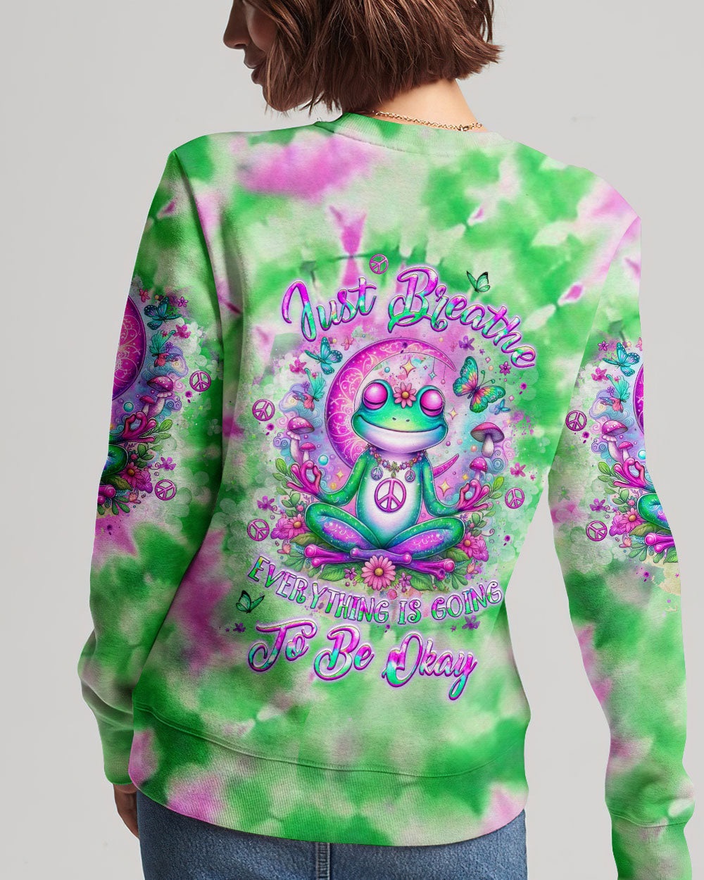 Hippie Art Zone - Just Breathe Frog For Hippie