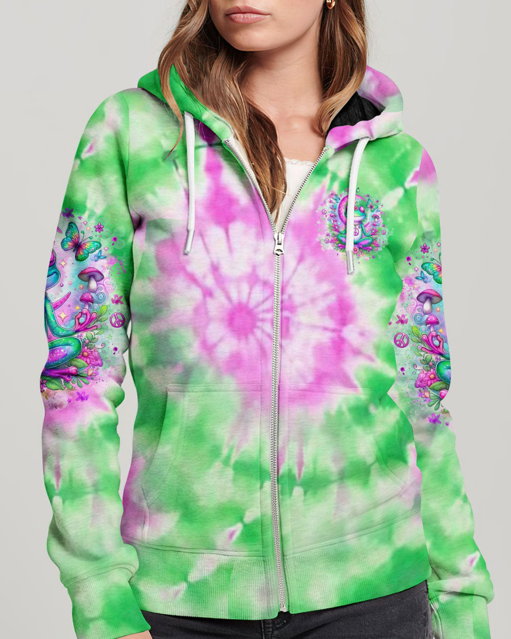 Hippie Art Zone - Just Breathe Frog For Hippie