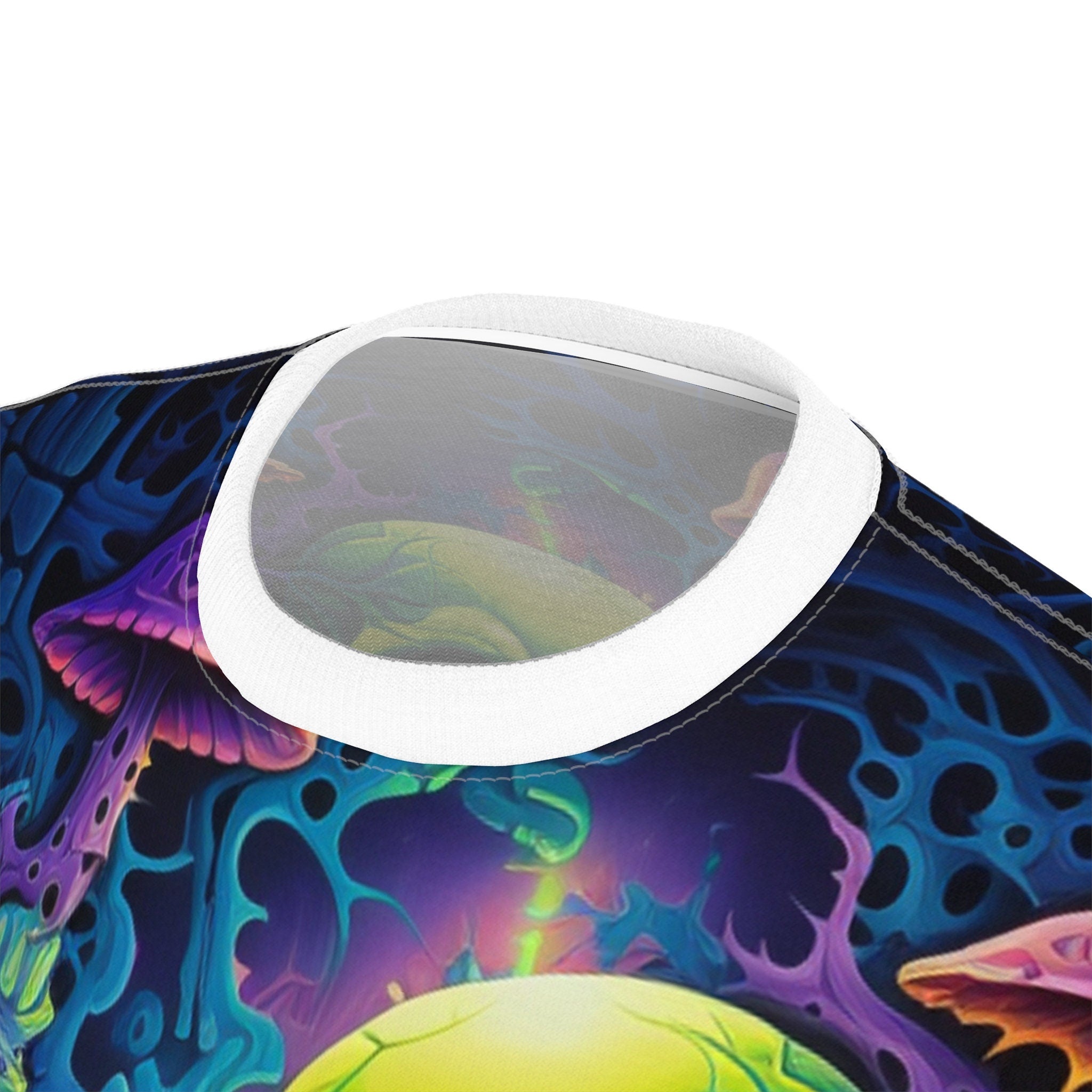 hippieartzone T-Shirt Ambrosia Cortese - Psychedelic Camouflage Tee - Blacklight Reactive Apparel