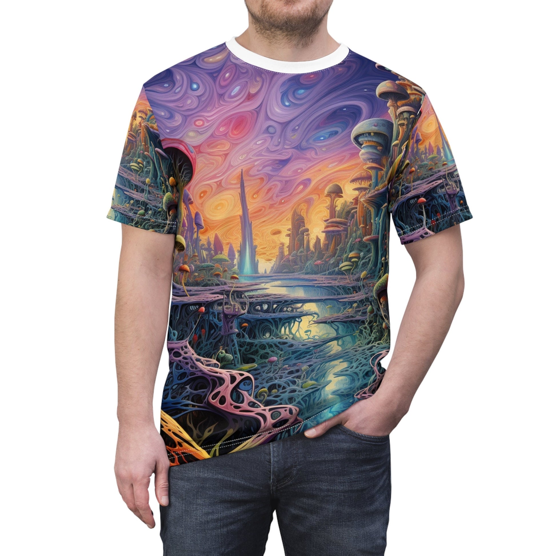 hippieartzone T-Shirt Benedicto Armellini - Psychedelic Streetwear Tee