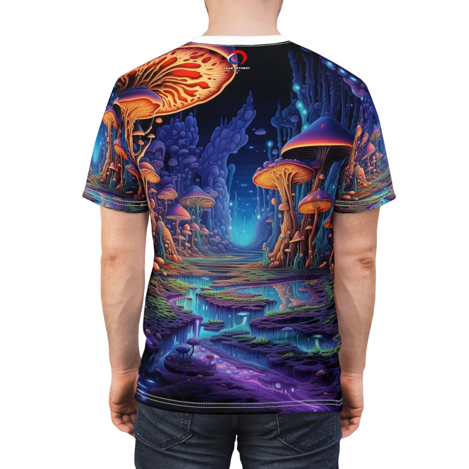 hippieartzone T-Shirt Celestina Dellamore - Unique Blacklight Fashion Tee