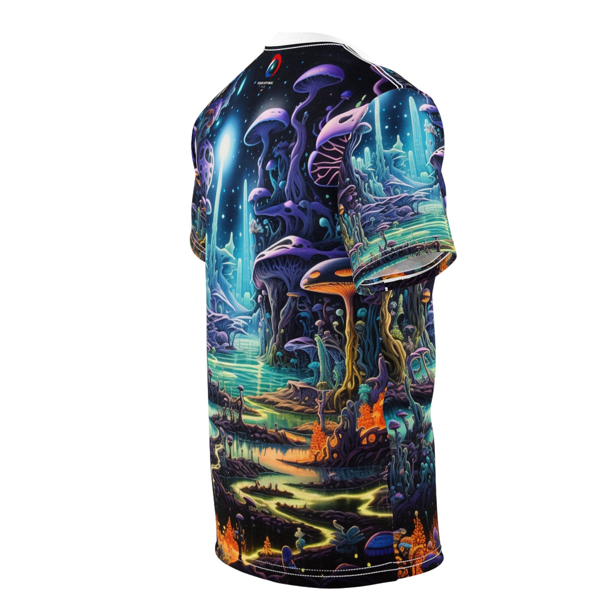 hippieartzone T-Shirt Elizabeth Cranwell - Unique Blacklight Fashion Tee