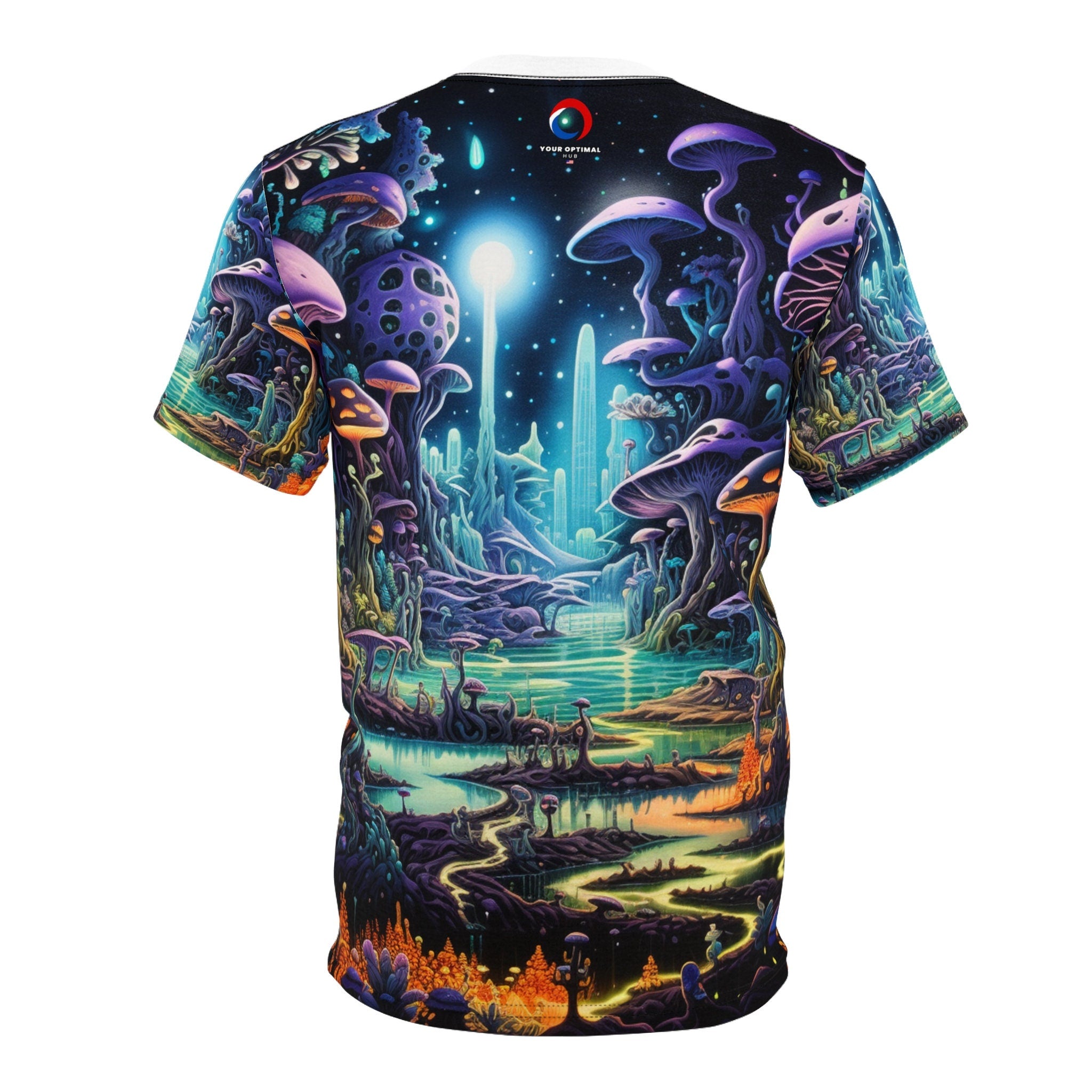 hippieartzone T-Shirt Elizabeth Cranwell - Unique Blacklight Fashion Tee