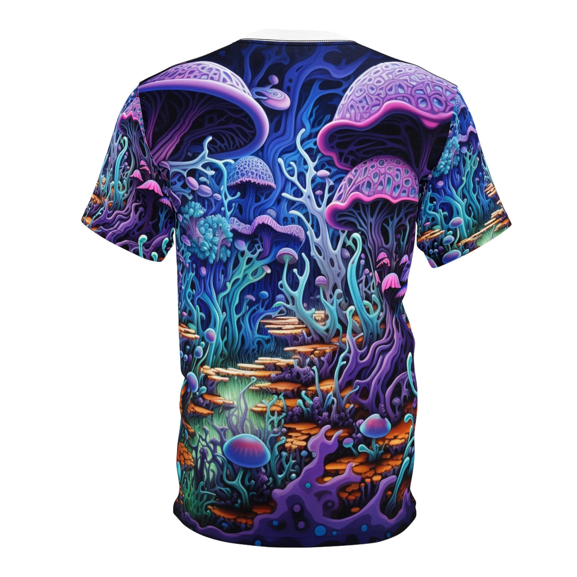 hippieartzone T-Shirt Elizabetta Sforza - Psychedelic Camouflage Tee - Blacklight Reactive Apparel