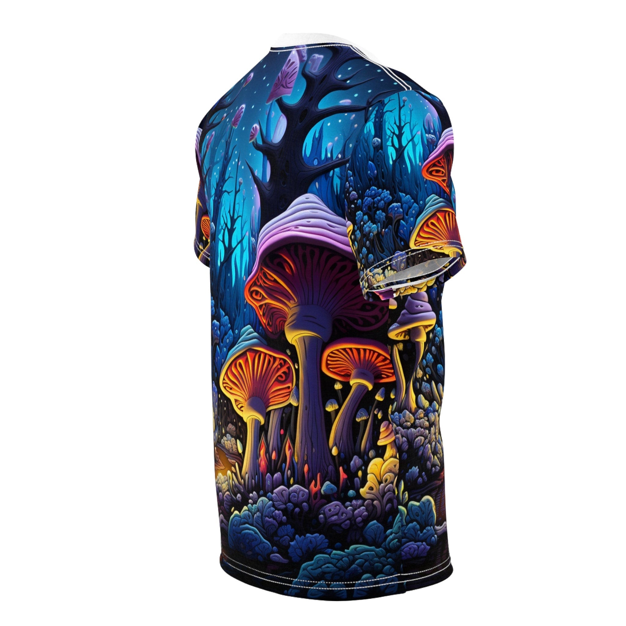 hippieartzone T-Shirt Emilia Vanetti - Psychedelic Camouflage Tee - Blacklight Reactive Apparel