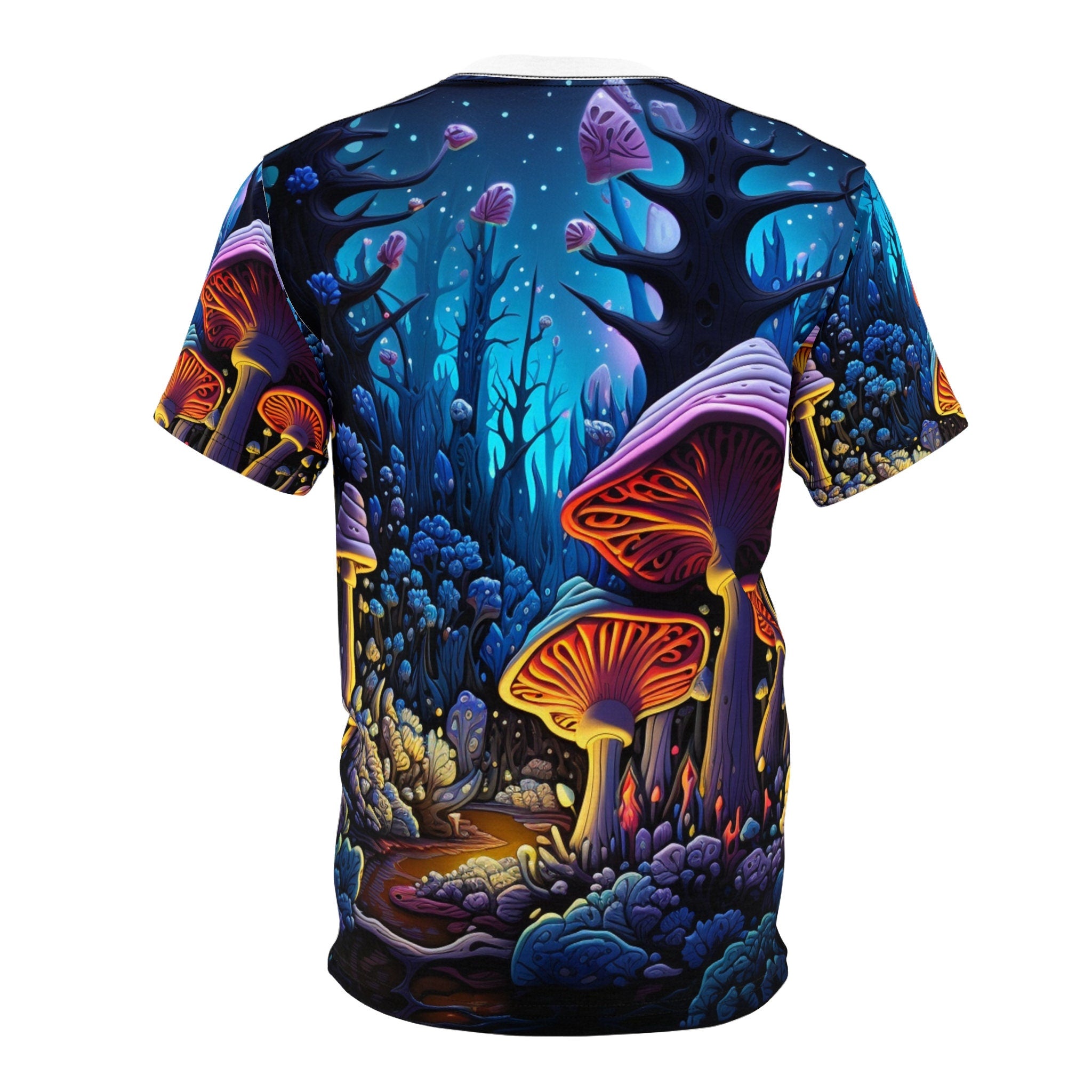hippieartzone T-Shirt Emilia Vanetti - Psychedelic Camouflage Tee - Blacklight Reactive Apparel