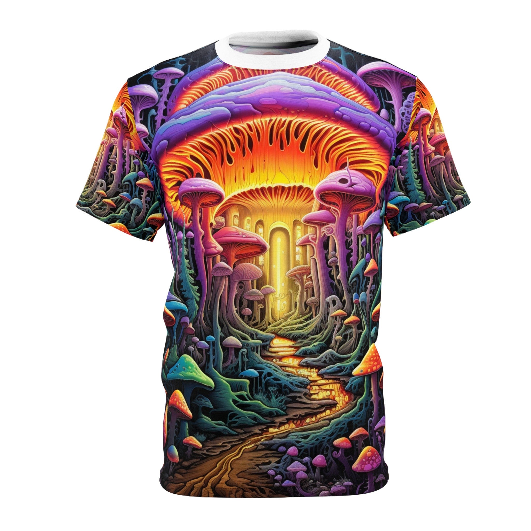 hippieartzone T-Shirt Seraphina Deluca - Unique Blacklight Fashion Tee