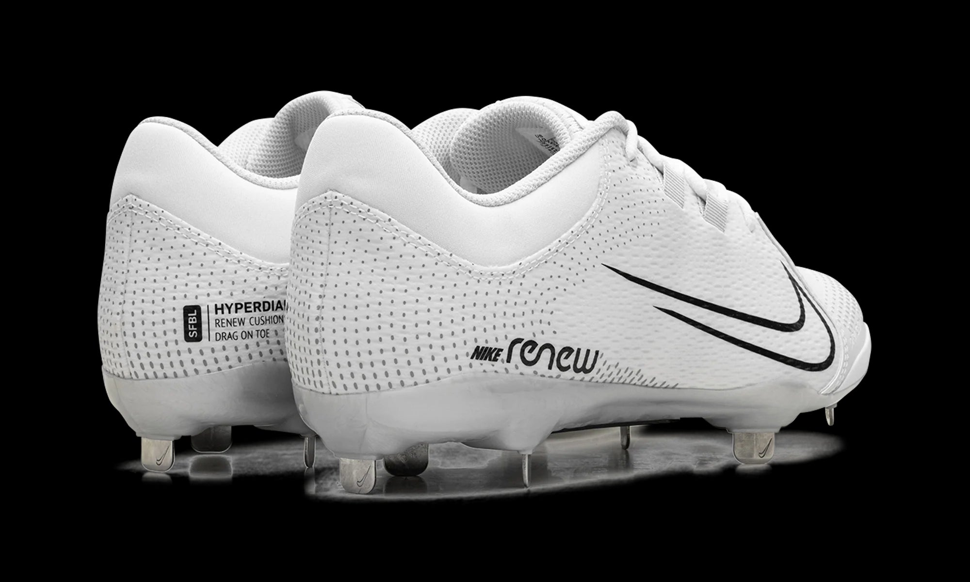 Hyperdiamond 4 Pro Softball Cleats WMNS "WHITE BLACK"
