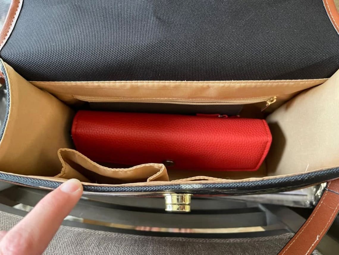 Maximalist Victorian Rabbit Moon Retro Canvas Satchel Handbag For Boho Hippie