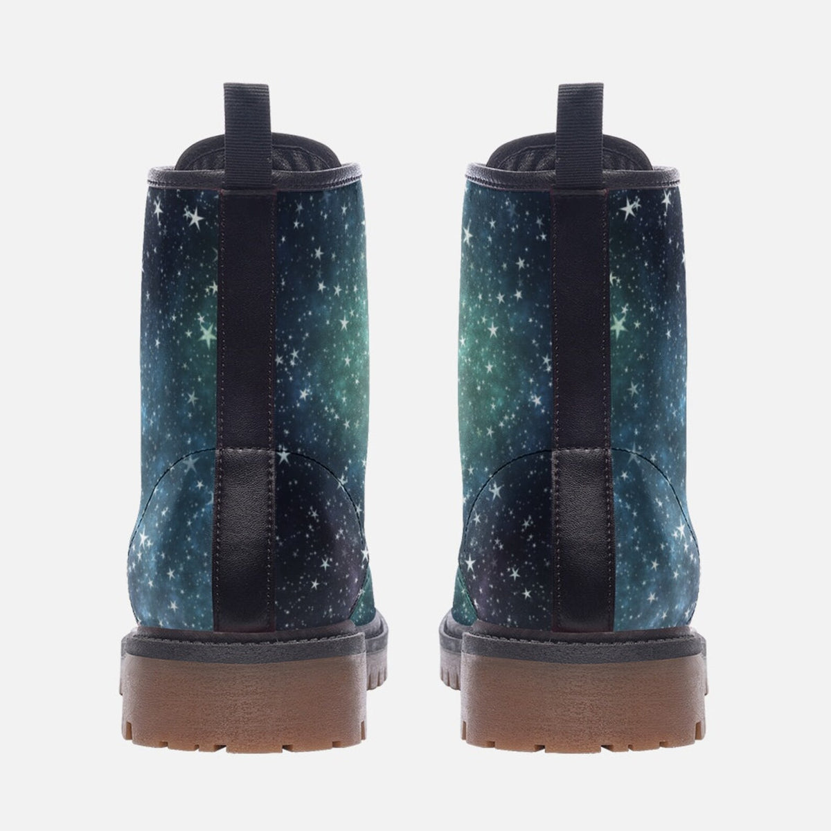 Hippie Art Zone - Magic Galaxy Vegan Combat Boots.