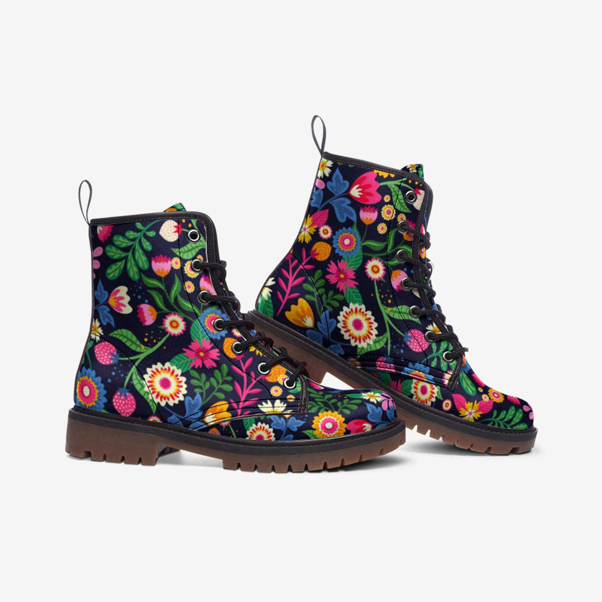 Hippie Art Zone - Folk Art Flowers Boots.