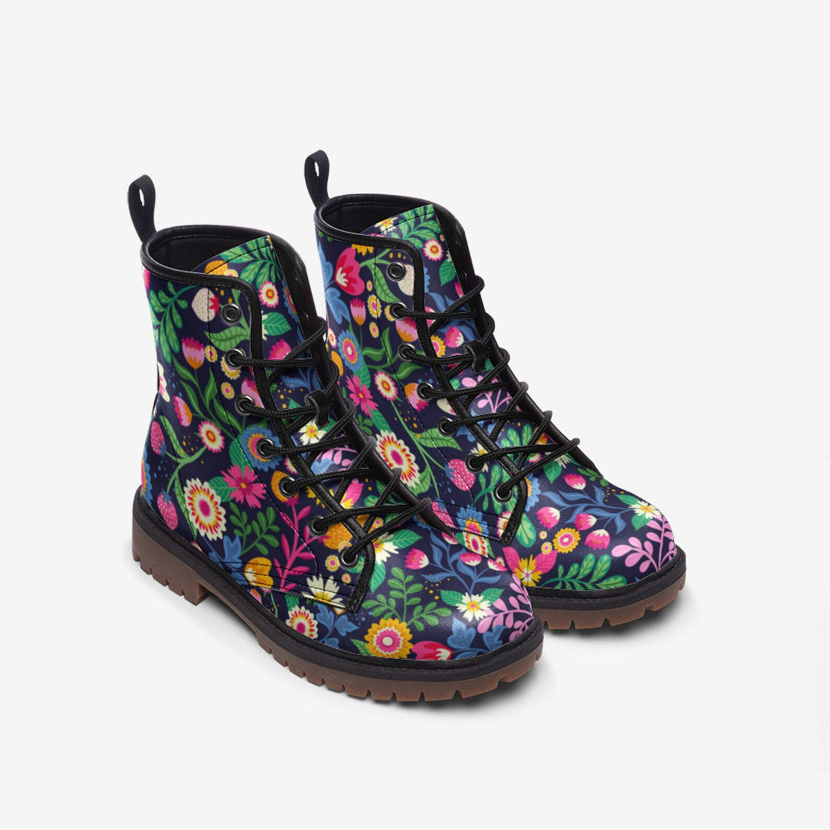 Hippie Art Zone - Folk Art Flowers Boots.