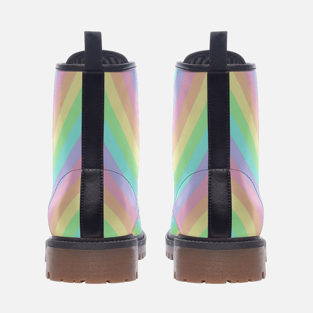 Hippie Art Zone - Pastel Striped Boots.