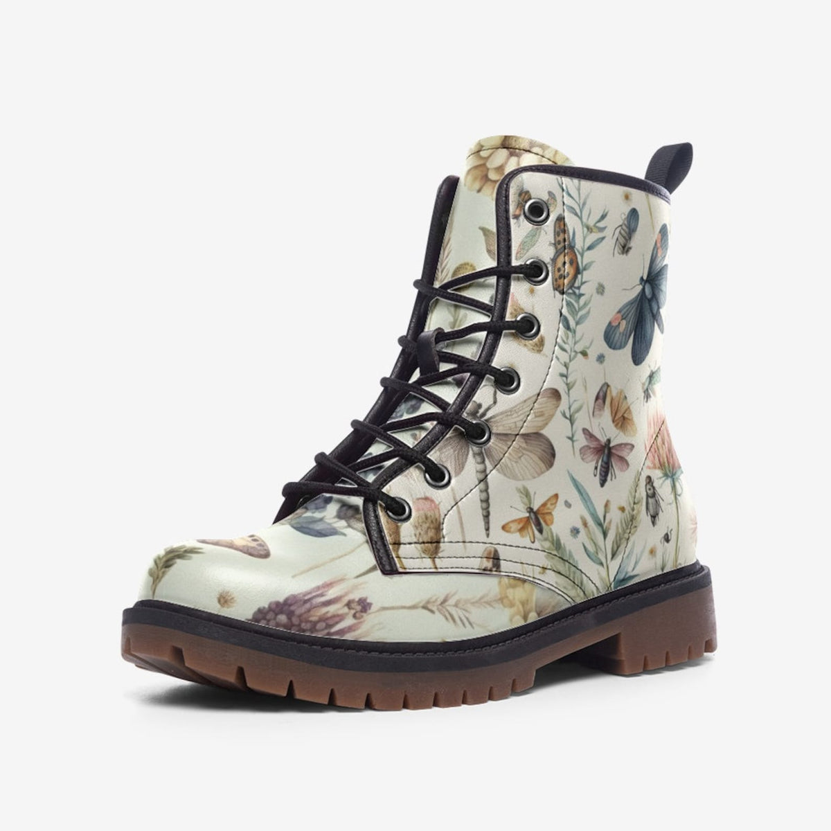 Hippie Art Zone - Woodland Wildflowers Butterflies Boots.