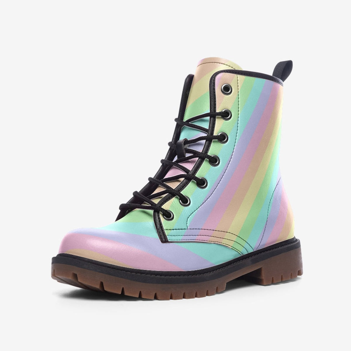 Hippie Art Zone - Pastel Striped Boots.