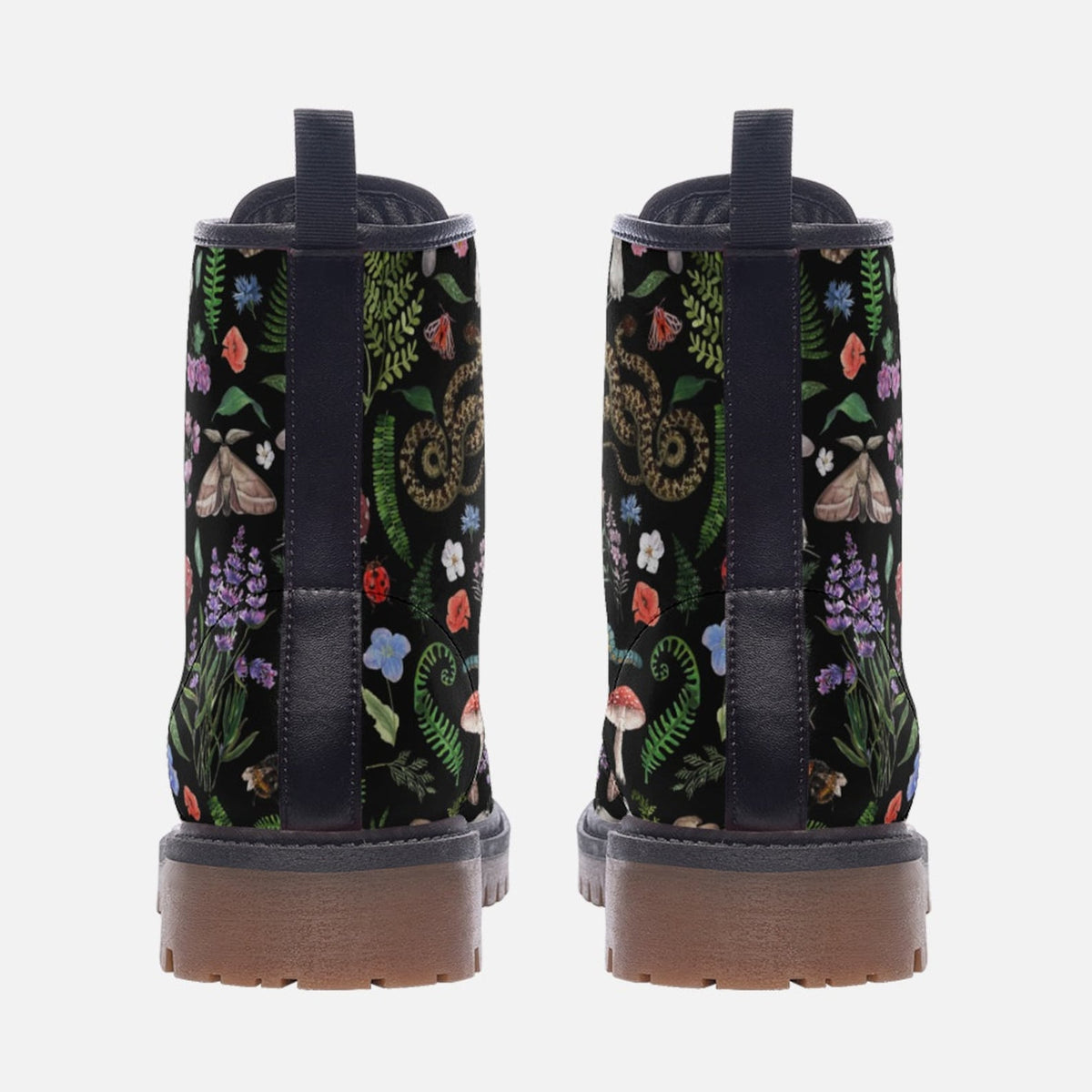 Hippie Art Zone - Faecore Mushroom Print Boots.