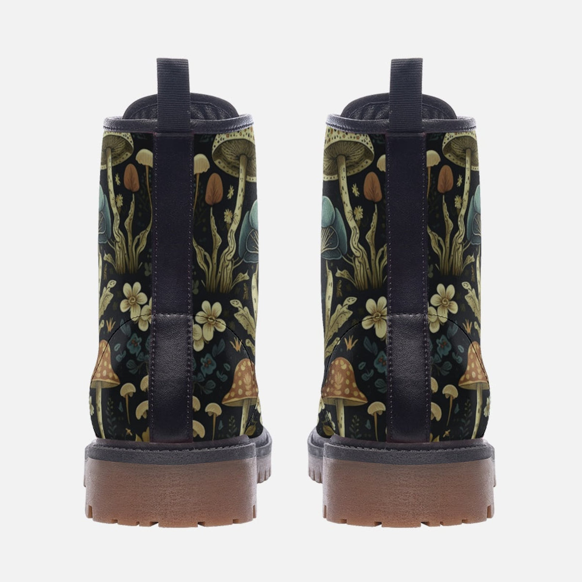 Hippie Art Zone - Faecore Mushroom Print Boots.