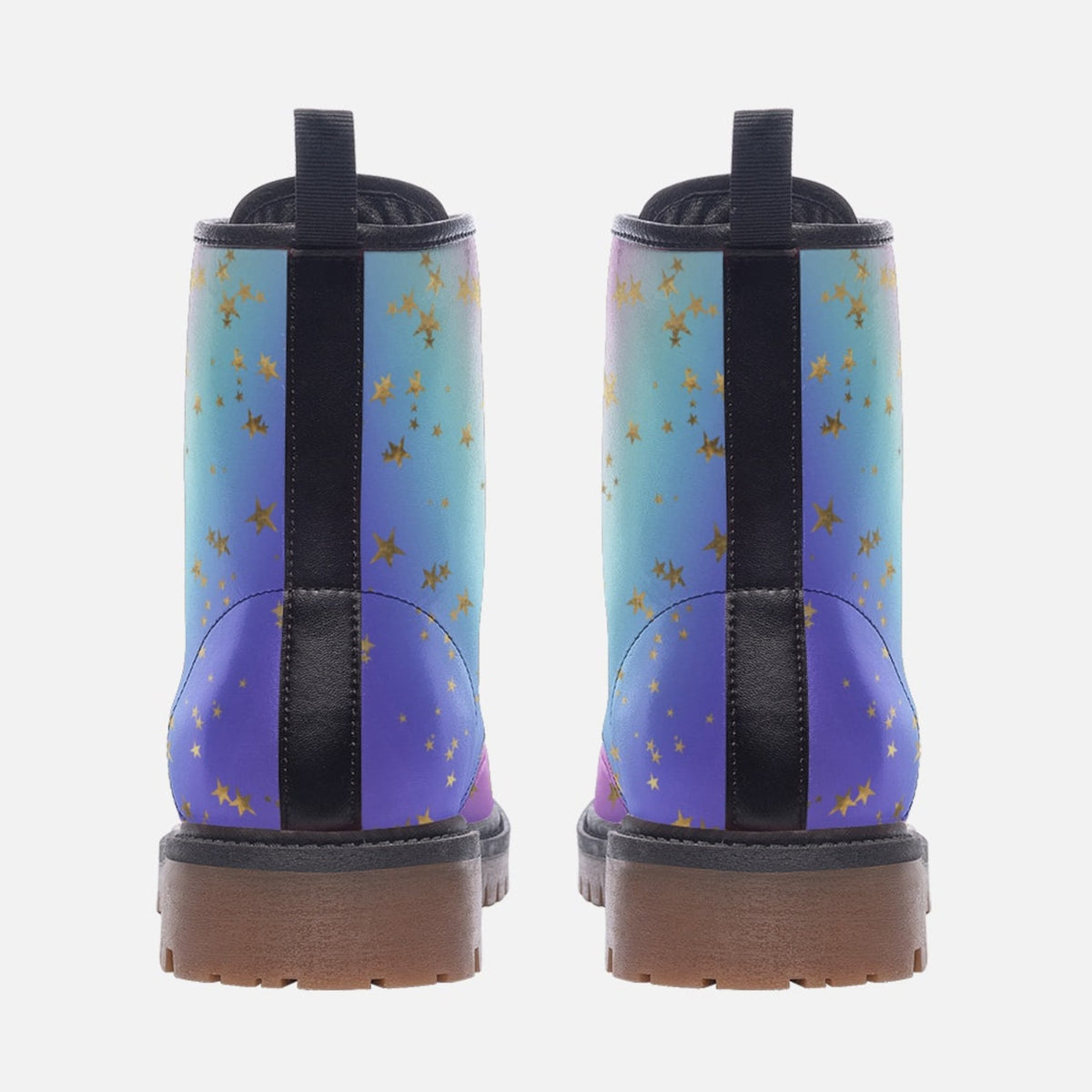 Hippie Art Zone - Purple Pink Pastel Stars Boots.