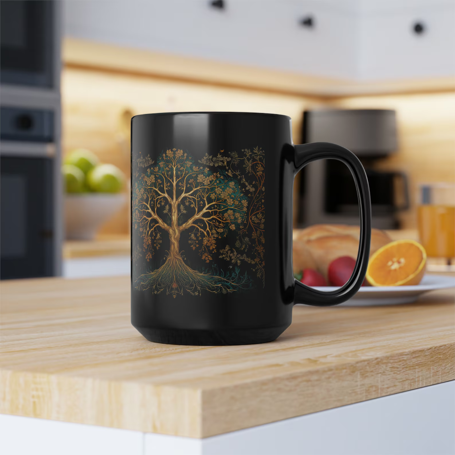 hippiartzone Mug - Alchemical Style Tree of Life Coffee Mug.