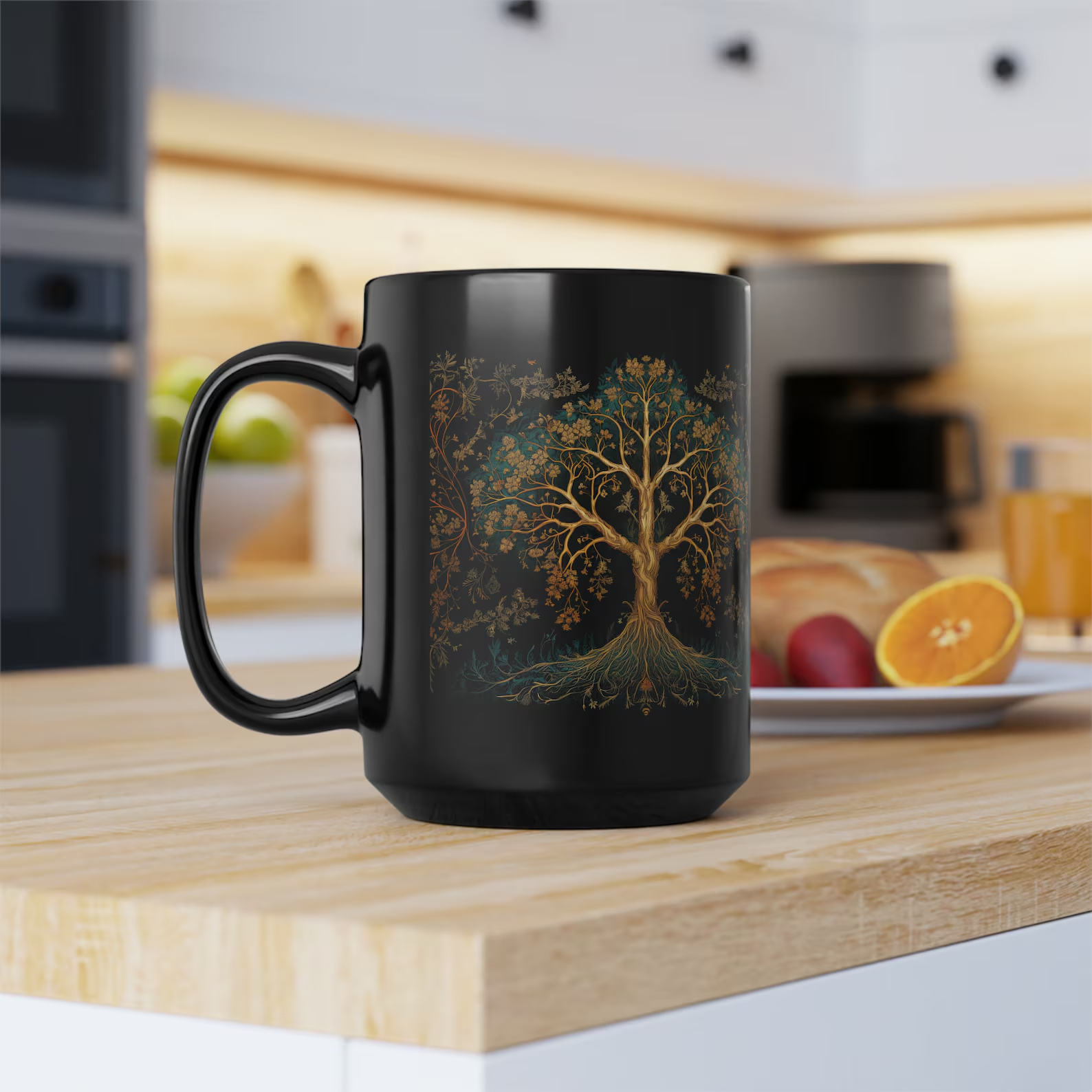 hippiartzone Mug - Alchemical Style Tree of Life Coffee Mug.