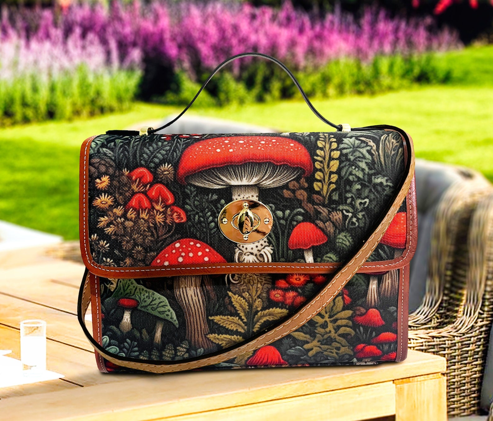 Cottagecore Witch Mushroom Handbag For Boho Hippie