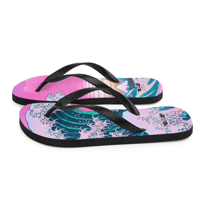 hippieartzone - Vaporwave Flip Flops.