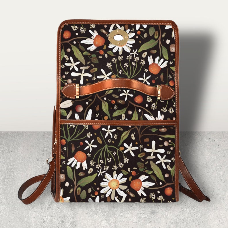 Cottagecore Daisy Boho Witchy Satchel Handbag For Boho Hippies