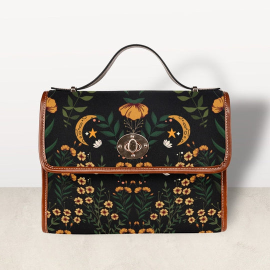 Cottagecore Witch Floral Satchel Handbag Boho Hippie Charm