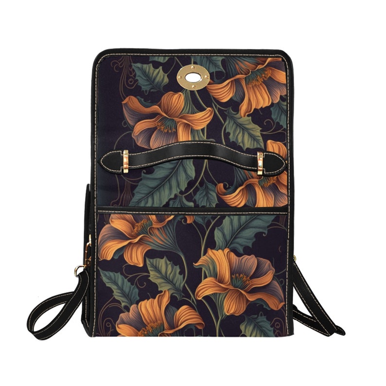 Cottagecore Floral Witchy Satchel Bag For Boho Hippie