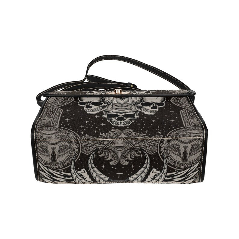 Skull Goth Witchy Satchel Bag For Hippie