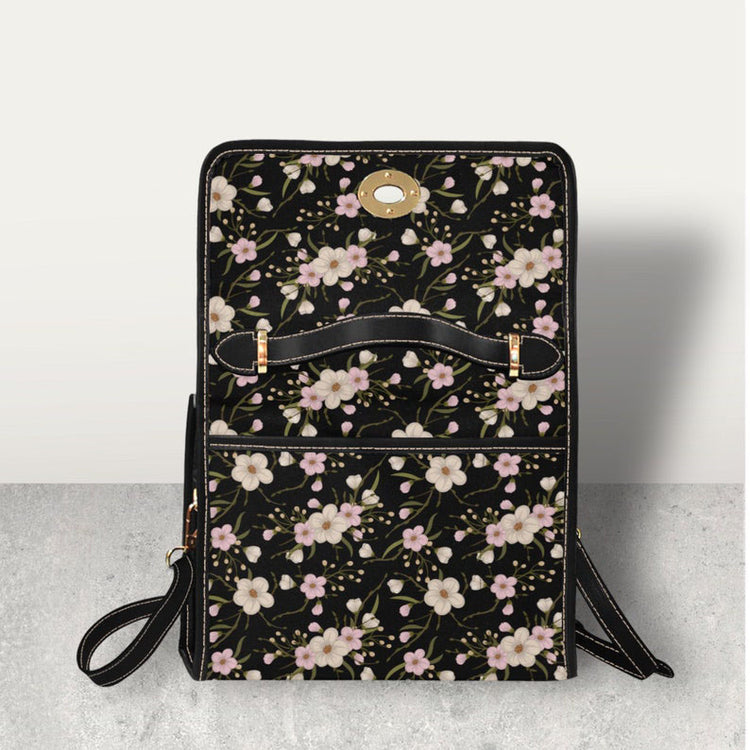Sakura Blossom Boho Cottagecore Witchy Satchel Handbag For Boho Hippies