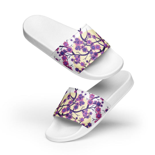 hippieartzone - Cherry Blossom Women's Slides.