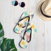 hippieartzone - Palmeras Flip Flops.