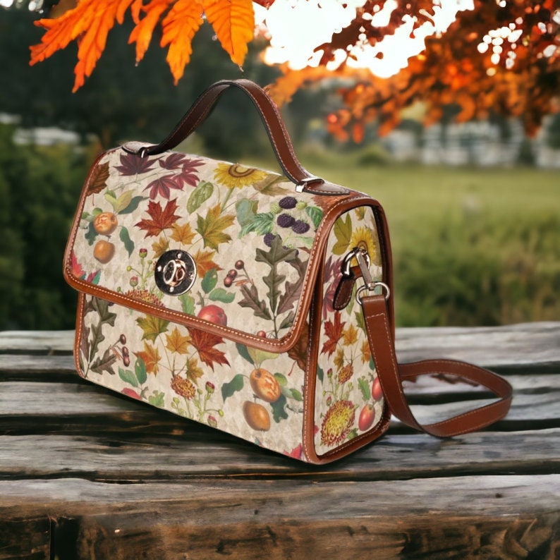 Autumn Cottagecore Boho Vintage Satchel Handbag For Boho Hippie